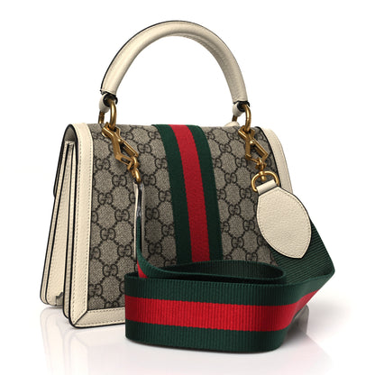 Gucci GG Supreme Monogram Small Queen Margaret Top Handle Bag White 3 of 10
