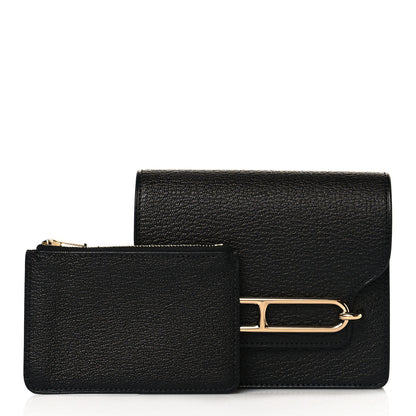 Hermes Chevre Mysore Roulis Slim Wallet Black 1 of 10