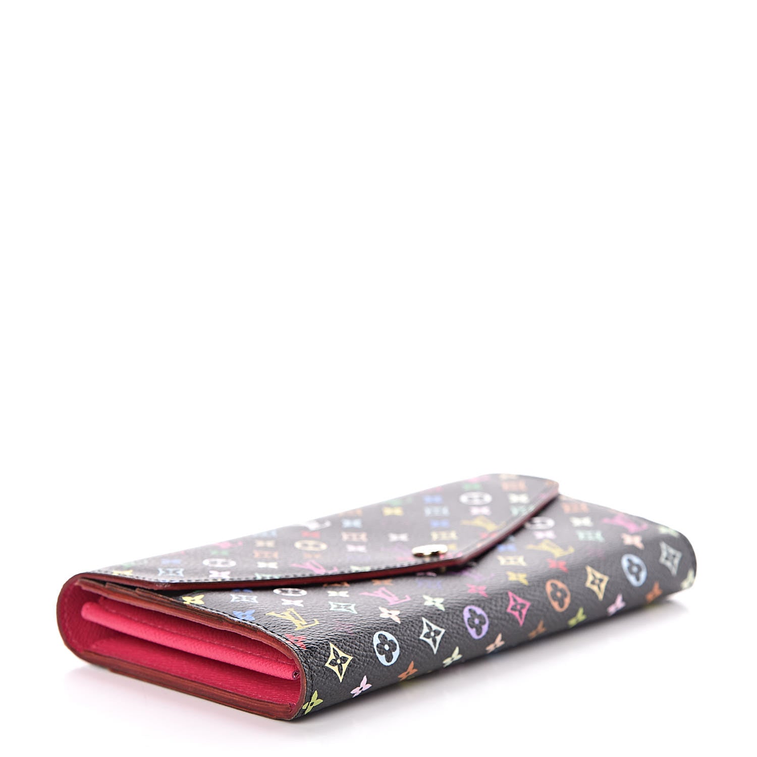 Louis Vuitton Monogram Multicolor Sarah Wallet NM Black Grenade 4 of 7