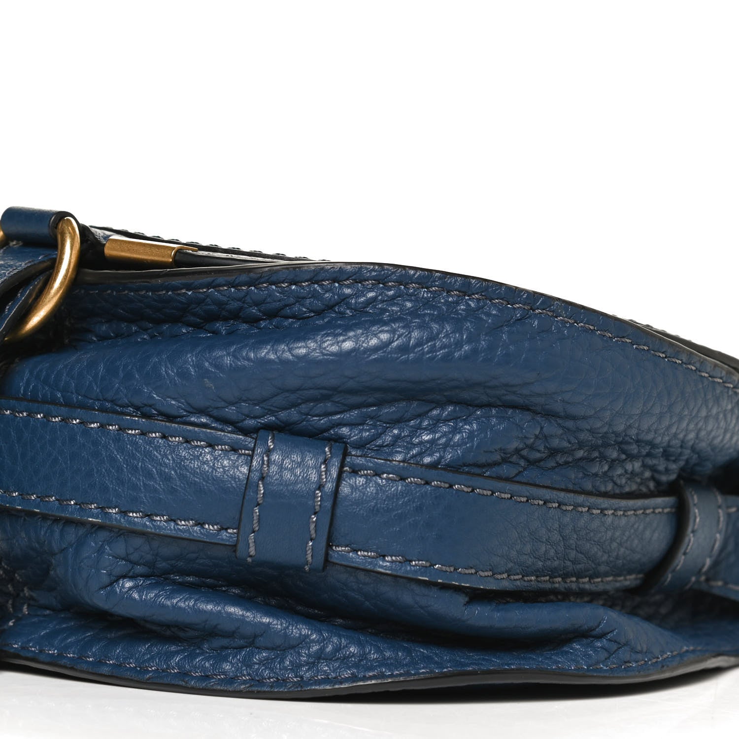 Chloe Calfskin Mini Marcie Round Crossbody Bag Royal Navy 9 of 11