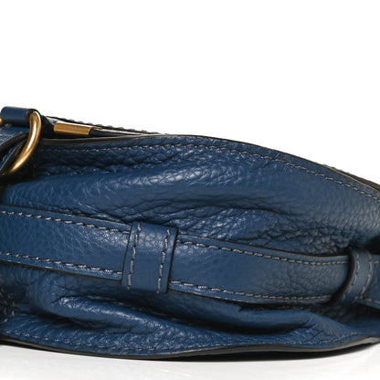 Chloe Calfskin Mini Marcie Round Crossbody Bag Royal Navy 9 of 11