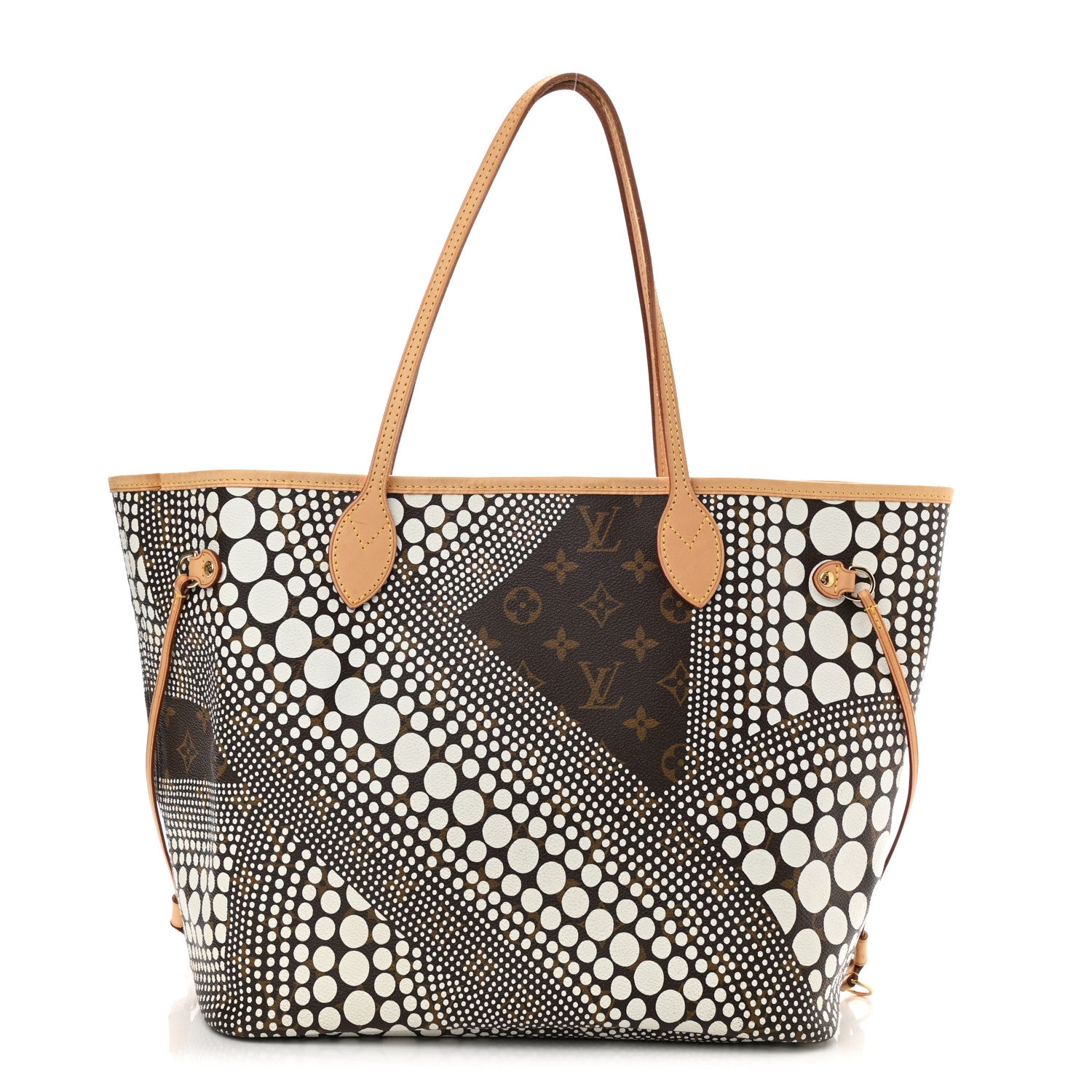 Louis Vuitton Monogram Kusama Waves Neverfull MM White 1 of 8