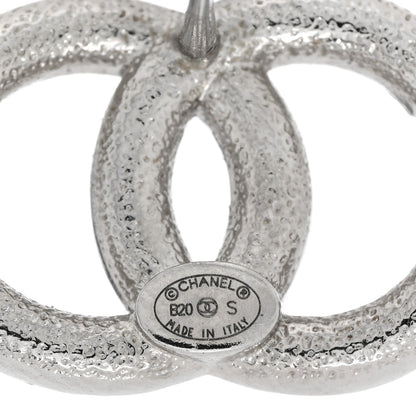 Chanel Crystal Palais Garnier CC Earrings Silver 4 of 4