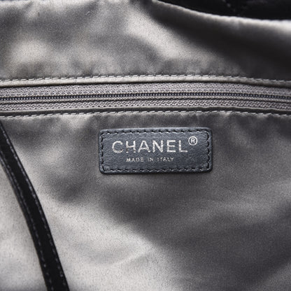 Chanel Lambskin Quilted Large Week End on Mars Tote Black 7 of 11