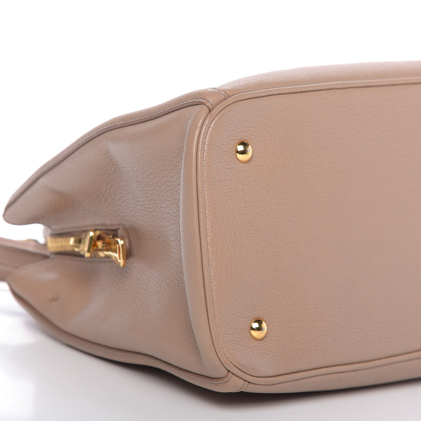 Goatskin Madras Top Handle Tote Cammeo
