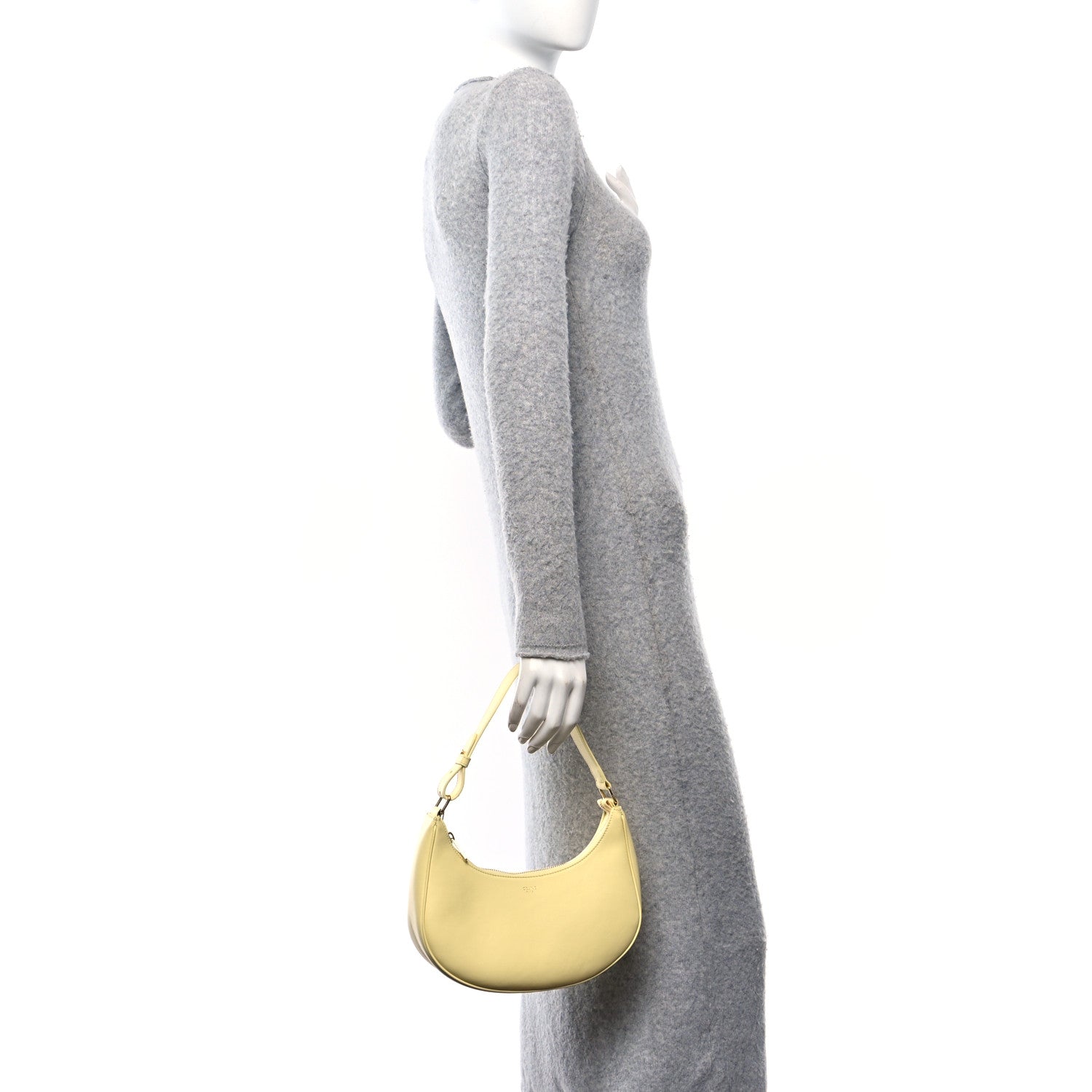 Celine Smooth Calfskin Medium Ava Shoulder Bag Soft Yellow 2 of 10