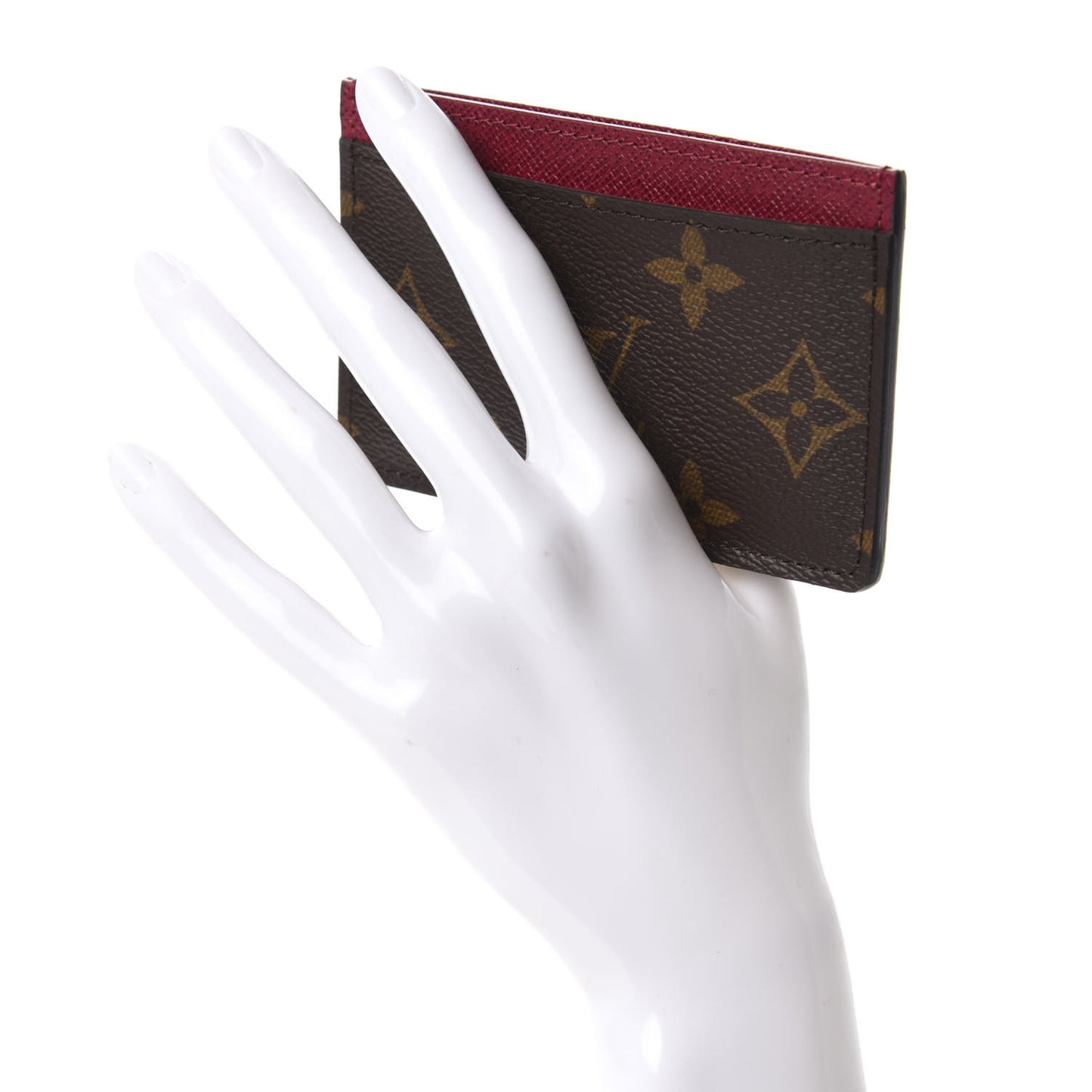 Monogram Card Holder Fuchsia