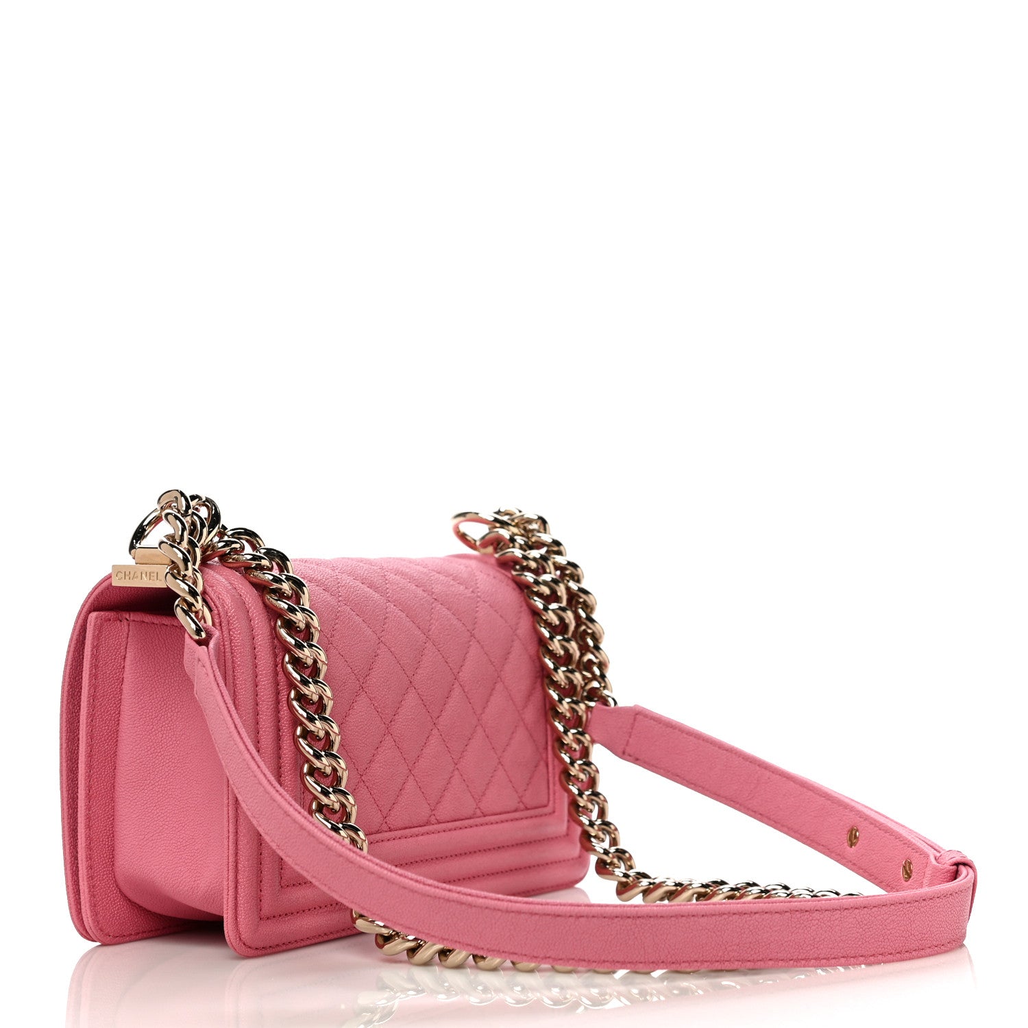 Chanel Caviar Quilted Small Boy Flap Pink 3 of 11