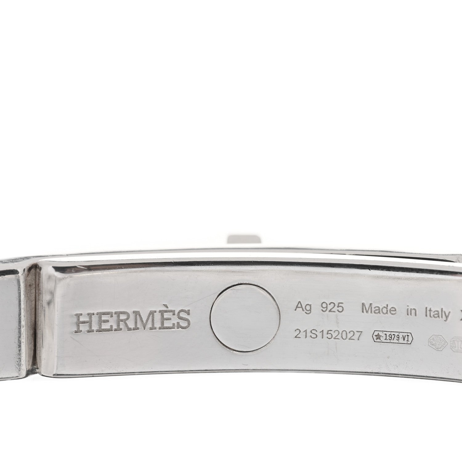 Hermes Sterling Silver TPM Kelly Gourmette Bracelet XS 3 of 3