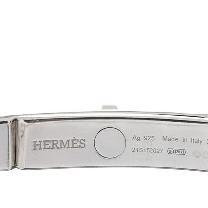 Hermes Sterling Silver TPM Kelly Gourmette Bracelet XS 3 of 3
