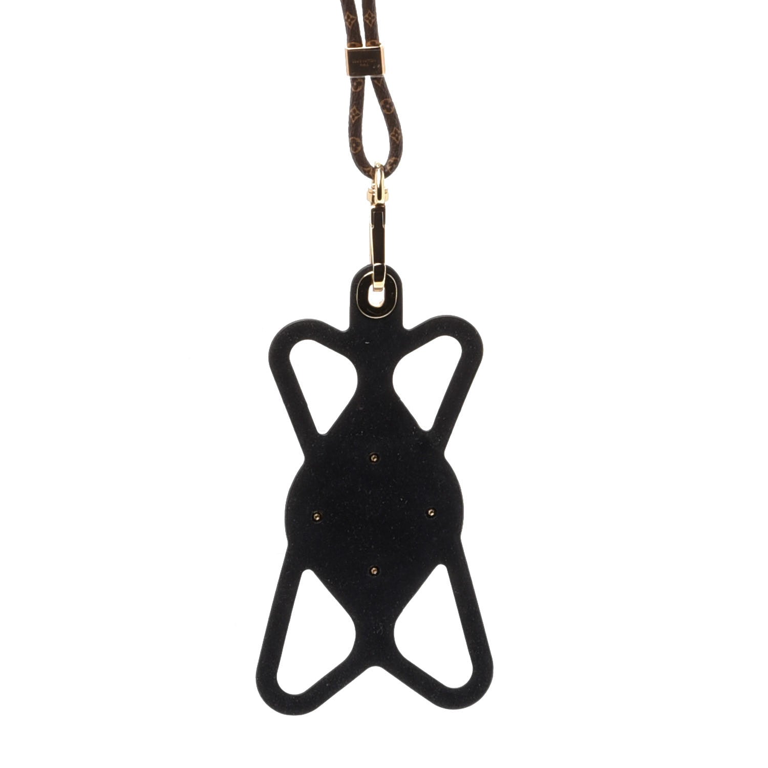 Louis Vuitton Monogram Silicone Louise Phone Holder Black 3 of 6