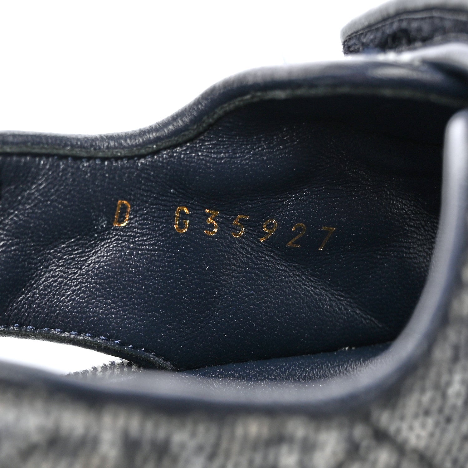 Chanel Velvet Velcro Dad Sandals 36.5 Grey 8 of 9