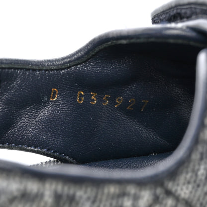 Chanel Velvet Velcro Dad Sandals 36.5 Grey 8 of 9