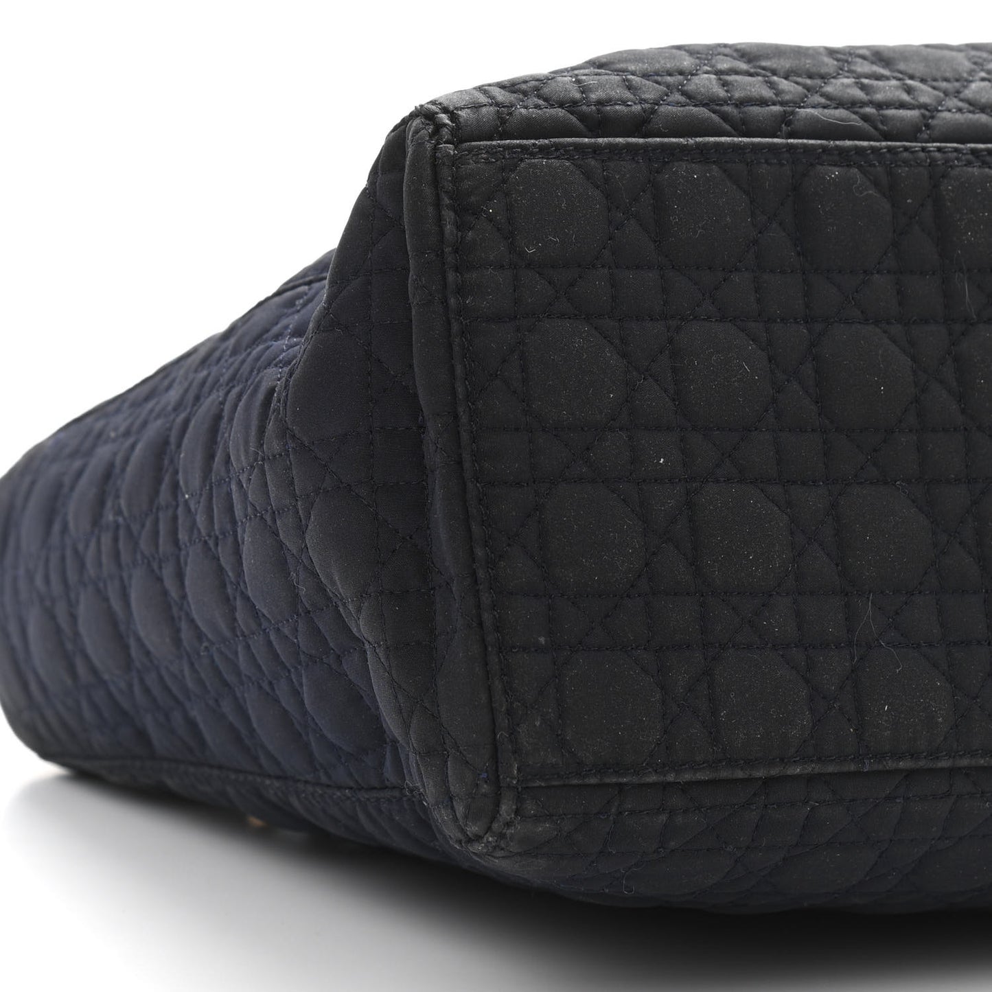Nylon Cannage Medium Lady Dior Black