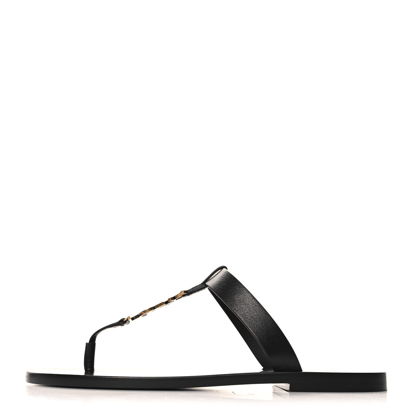 Calfskin Mens Cassandra Monogram Sandals 43 Black