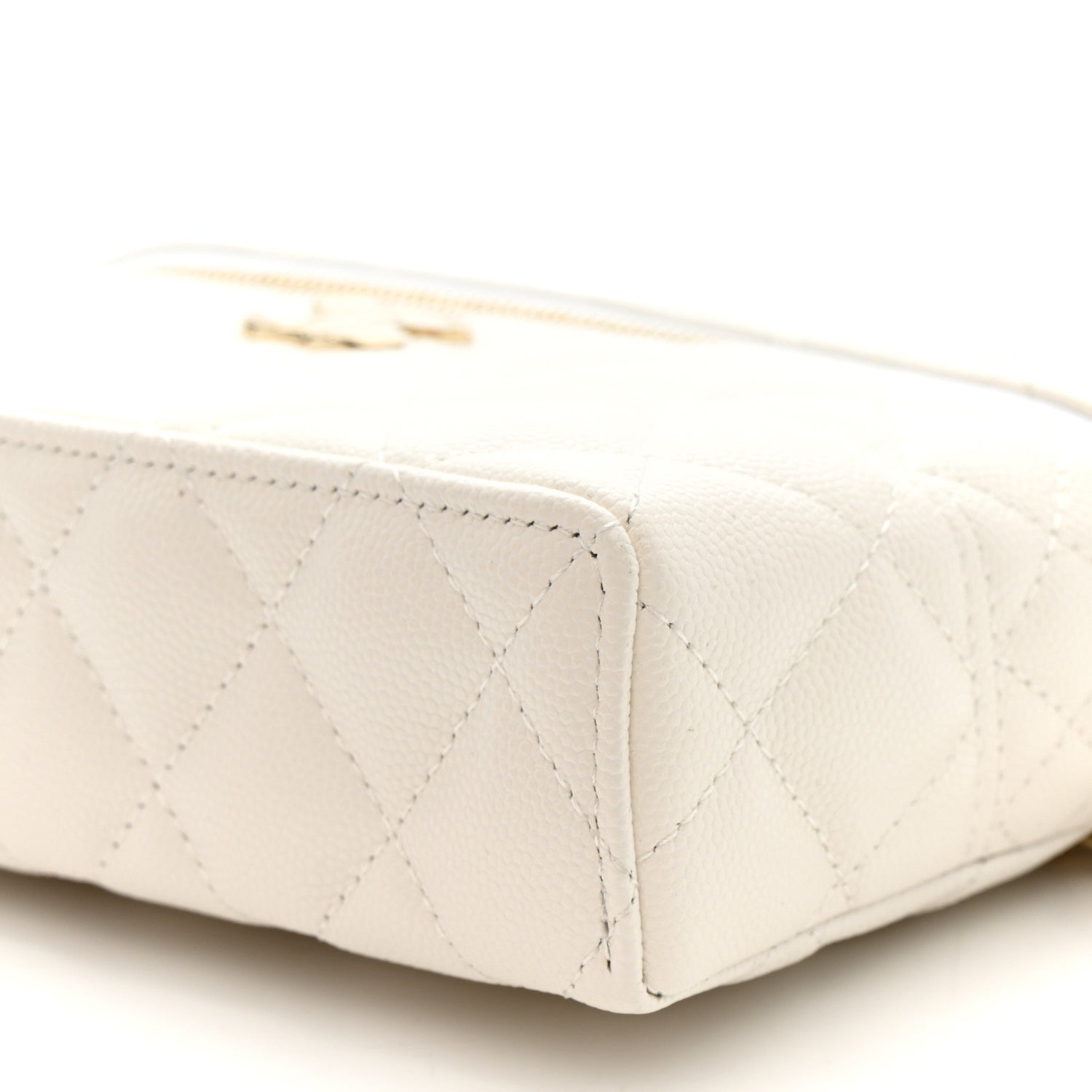 Chanel Caviar Quilted Trendy Handle Slim Vanity Ecru 10 of 10
