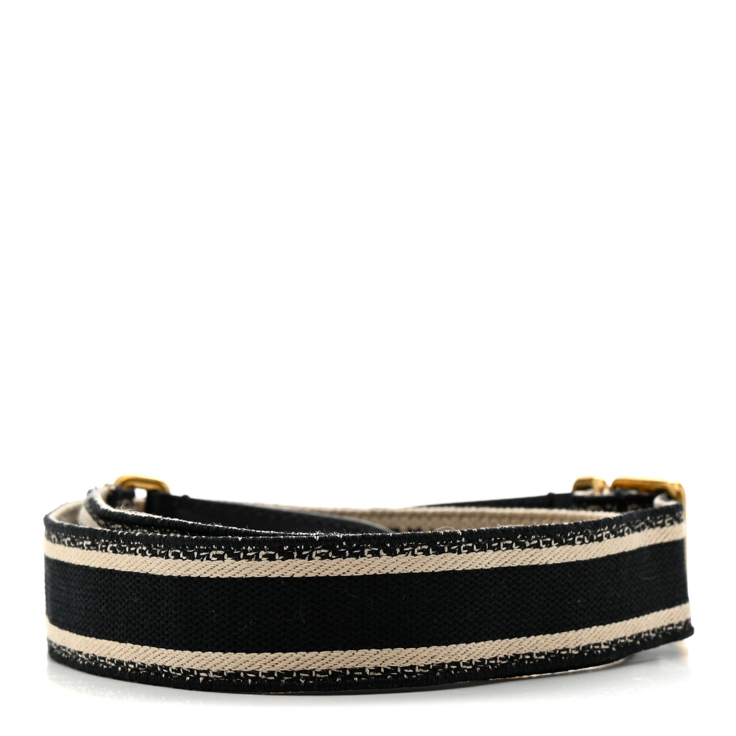 Christian Dior Canvas Embroidered Shoulder Strap Blue 2 of 5