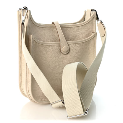 Hermes Taurillon Clemence Evelyne 23 Poche III Craie 3 of 10