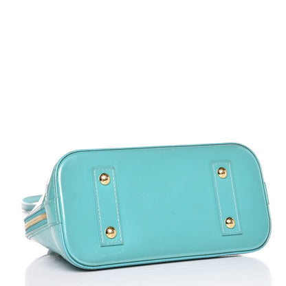 Louis Vuitton Vernis Alma BB Blue Lagon 4 of 24
