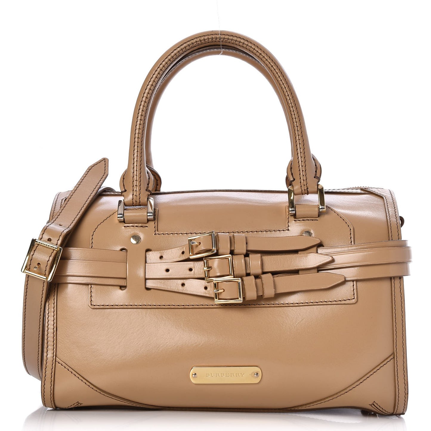 Polished Bridle Calfskin Medium Chester Bowling Bag Trench