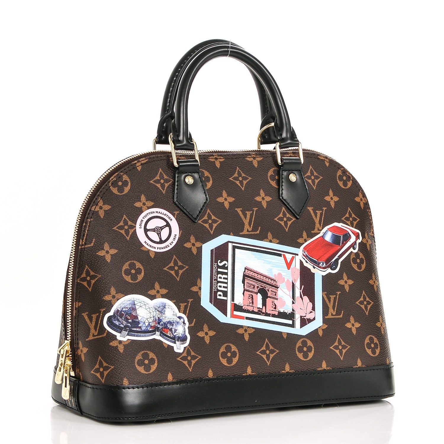Louis Vuitton Monogram World Tour Alma PM 3 of 6