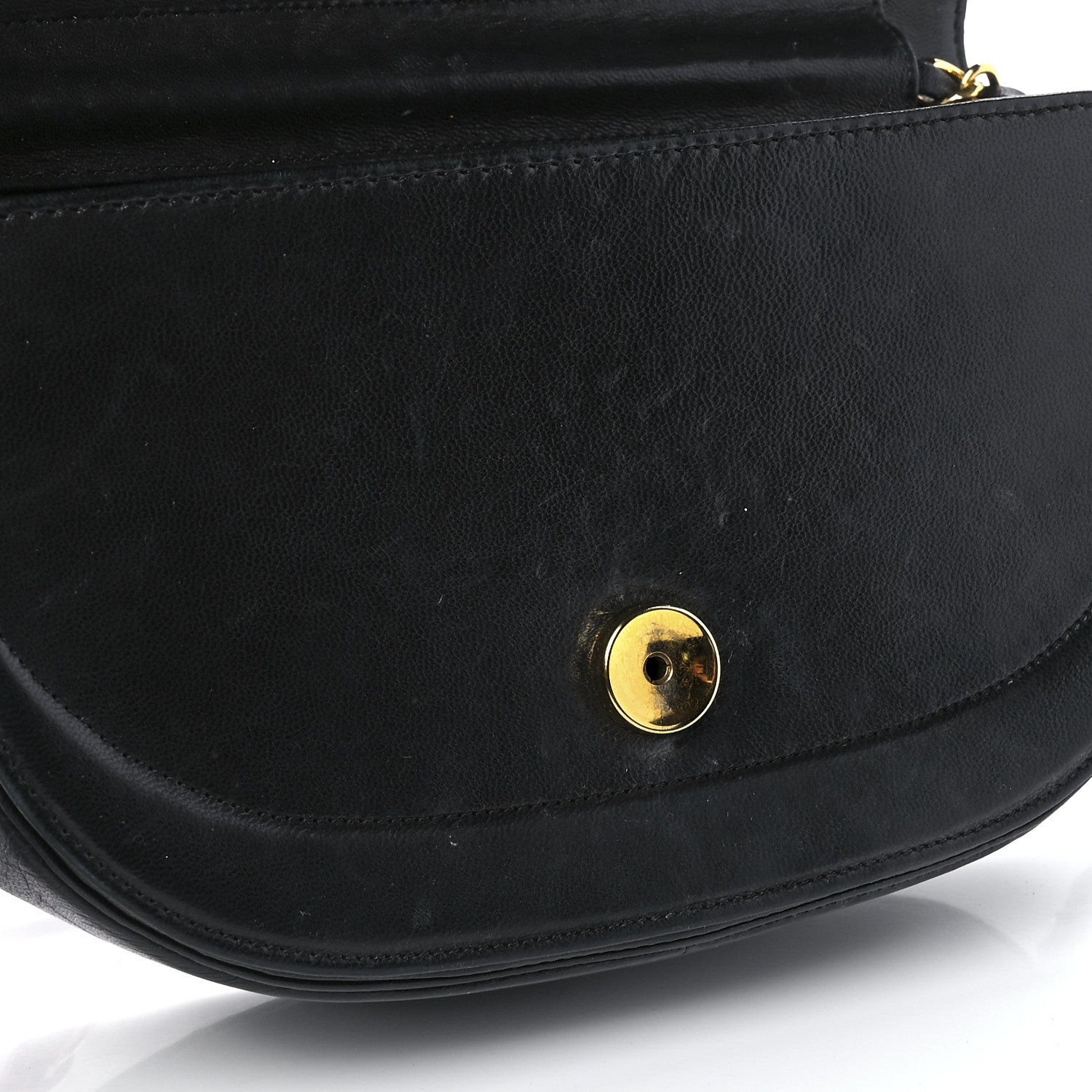 Chanel Lambskin Ribbon Stitched Small Single Flap Black 12 of 12