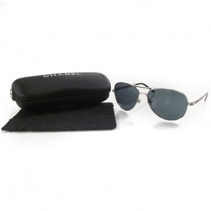 Chanel Aviator Rhinestone CC Sunglasses 124/87 4 of 8