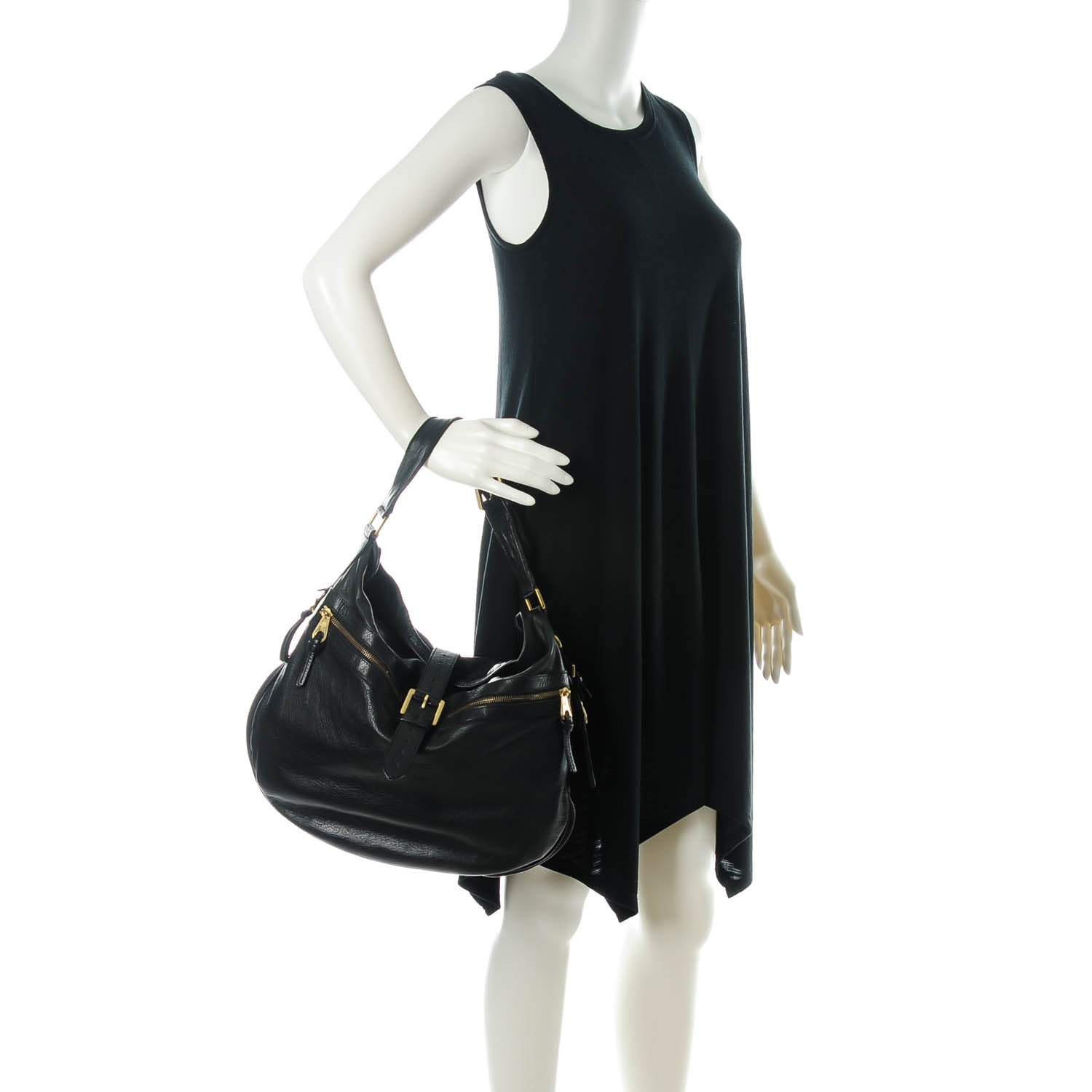 Mulberry Spongy Calfskin Mabel Hobo Black 2 of 8