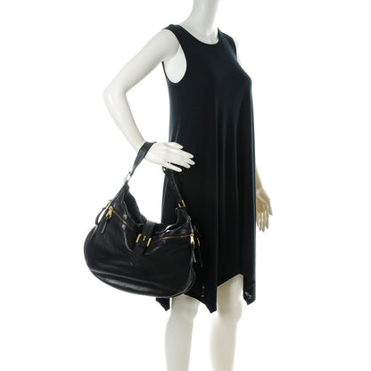 Mulberry Spongy Calfskin Mabel Hobo Black 2 of 8