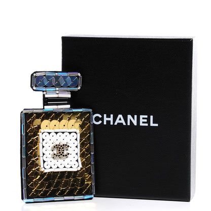 Chanel Crystal CC Sequin Perfume Brooch 6 of 6