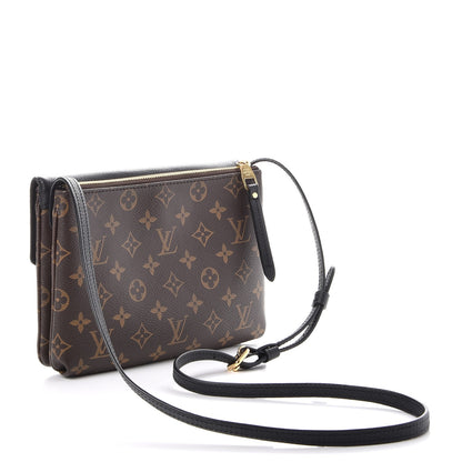 Louis Vuitton Monogram Twice Pochette Black 3 of 9