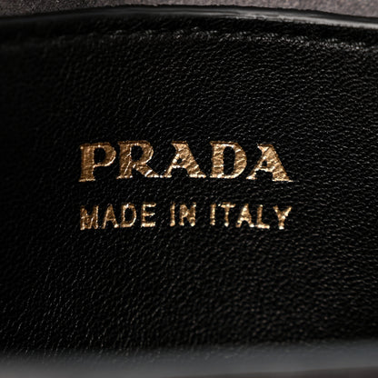 Prada Scamosciato Suede Medium Double Bag Tote Grigio 6 of 14