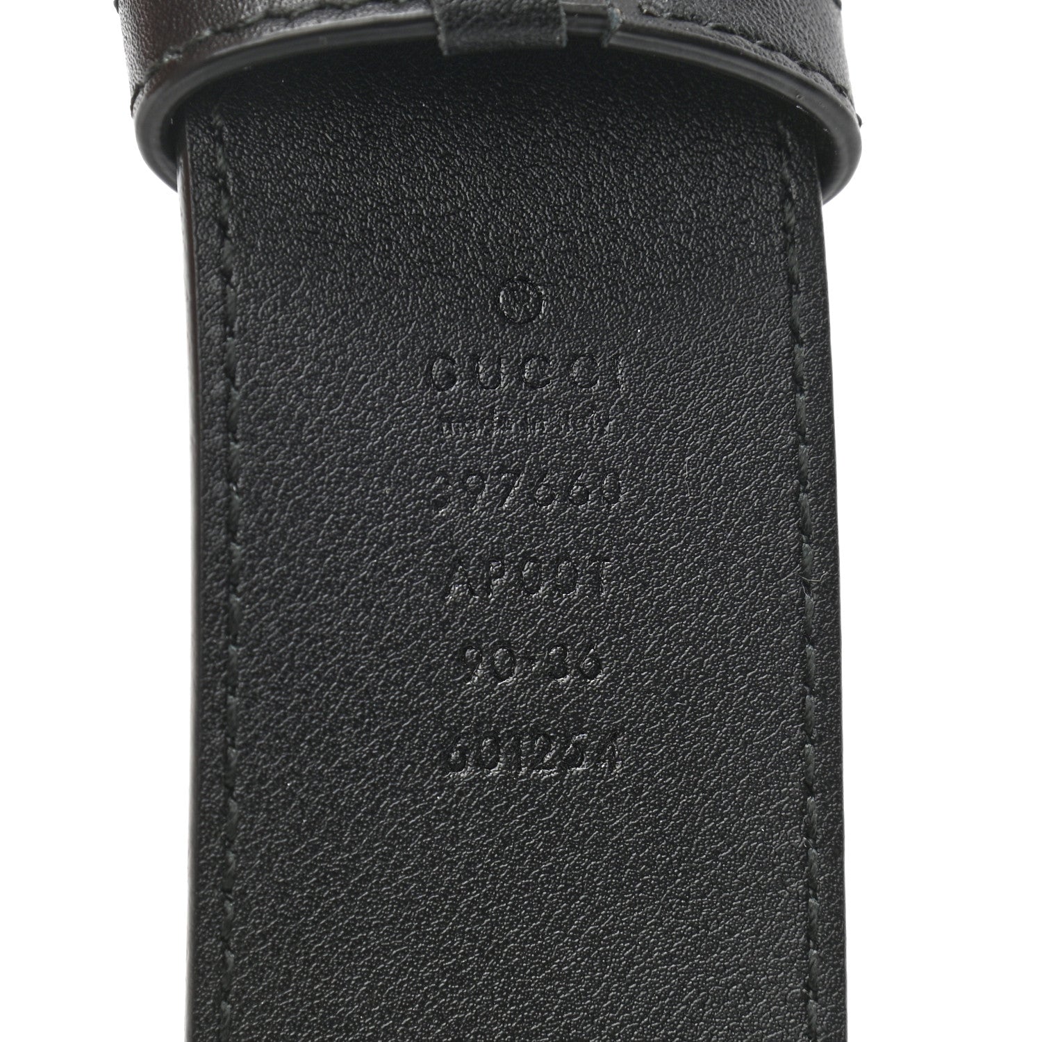 Gucci Calfskin Double G 40mm Belt 90 36 Black 5 of 5