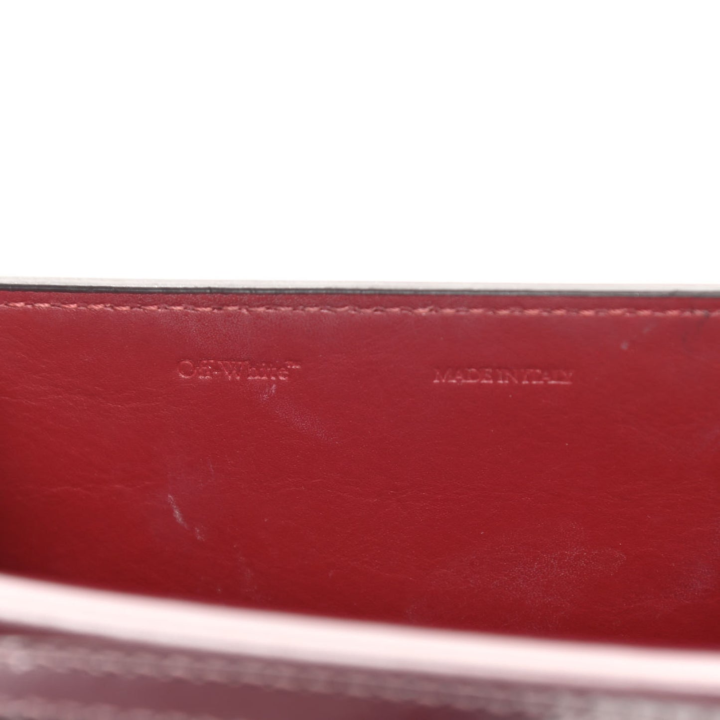 Calfskin Jitney 0.7 Rent Money Crossbody Bag Burgundy