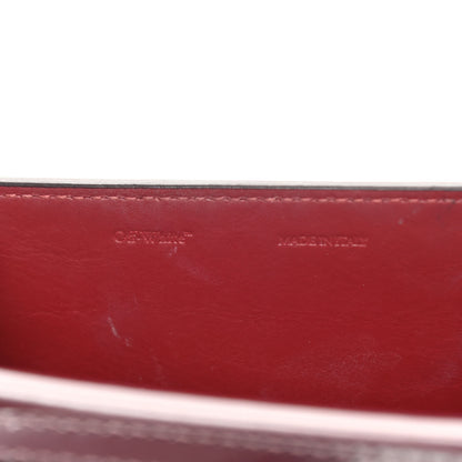 Off-White Calfskin Jitney 0.7 Rent Money Crossbody Bag Burgundy 8 of 16