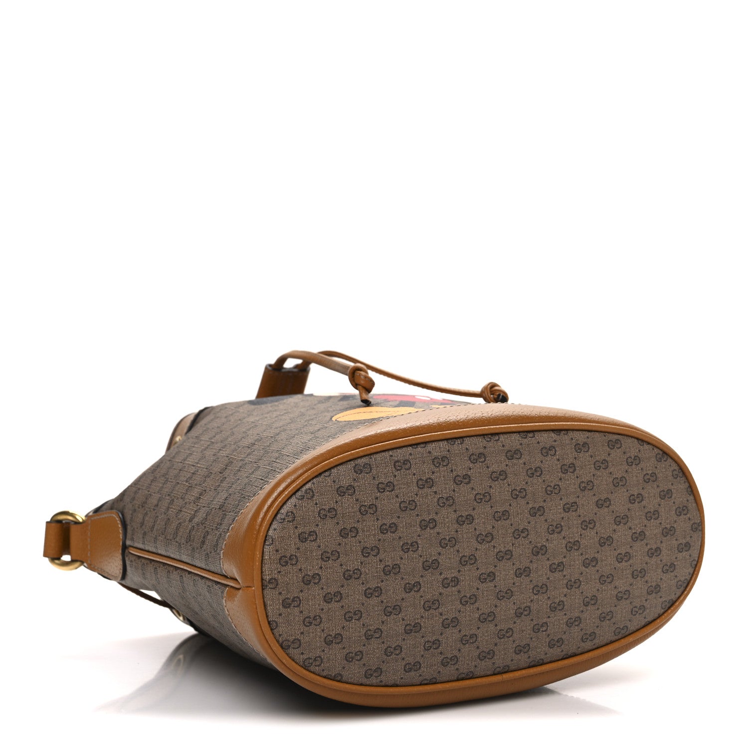 Gucci X DISNEY Mini Vintage GG Supreme Monogram Bucket Bag Beige Vintage Sun Oil 4 of 10