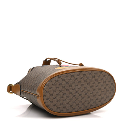 Gucci X DISNEY Mini Vintage GG Supreme Monogram Bucket Bag Beige Vintage Sun Oil 4 of 10