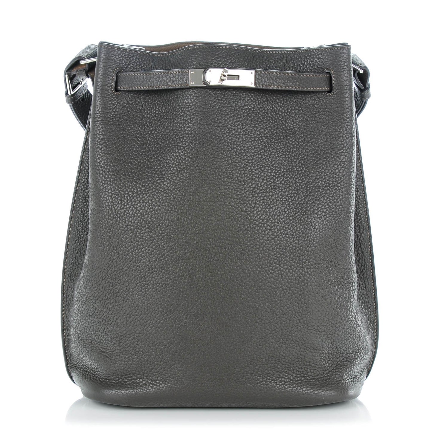 Taurillon Clemence So Kelly 26 Graphite Etoupe