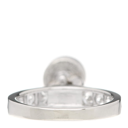 Bulgari 18K White Gold Diamond B.Zero1 Charm Pave Ring 53 6.25 3 of 6
