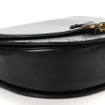 Chanel Shiny Calfskin Goatskin Quilted Medium Coco Curve Messenger Flap Black 9 of 14