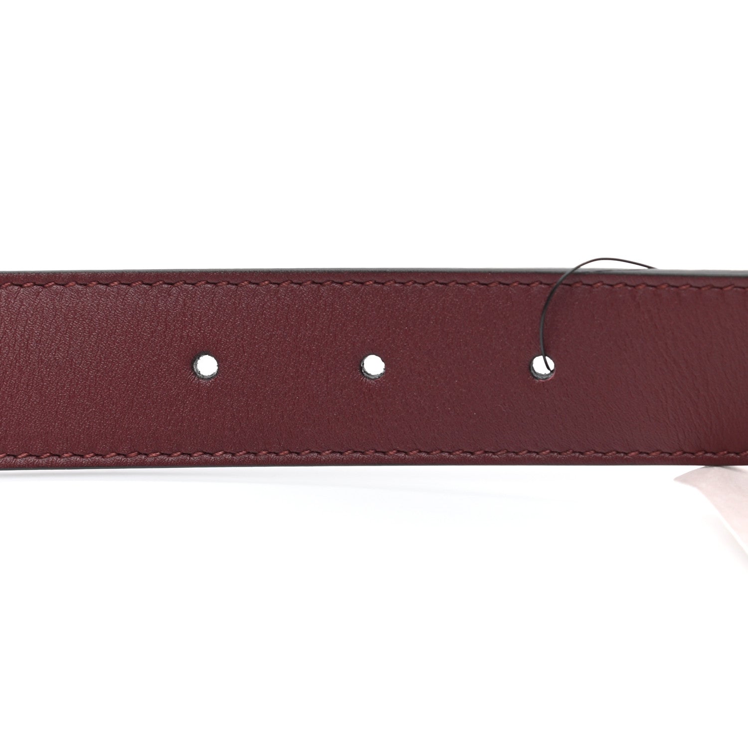 Gucci Calfskin Zumi 30mm Belt 85 34 Vintage Bordeaux 4 of 5