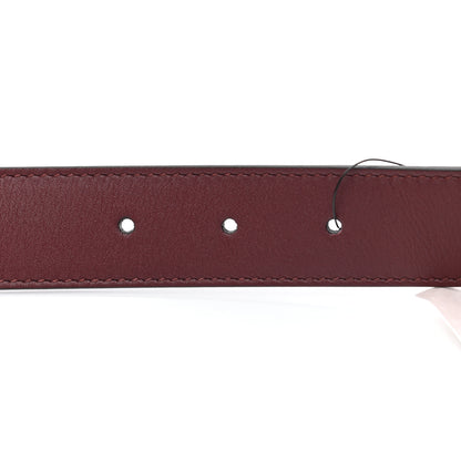 Gucci Calfskin Zumi 30mm Belt 85 34 Vintage Bordeaux 4 of 5