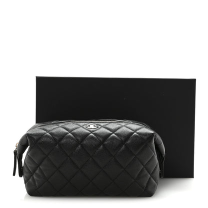 Chanel Caviar Quilted Cosmetic Case Black 8 of 8
