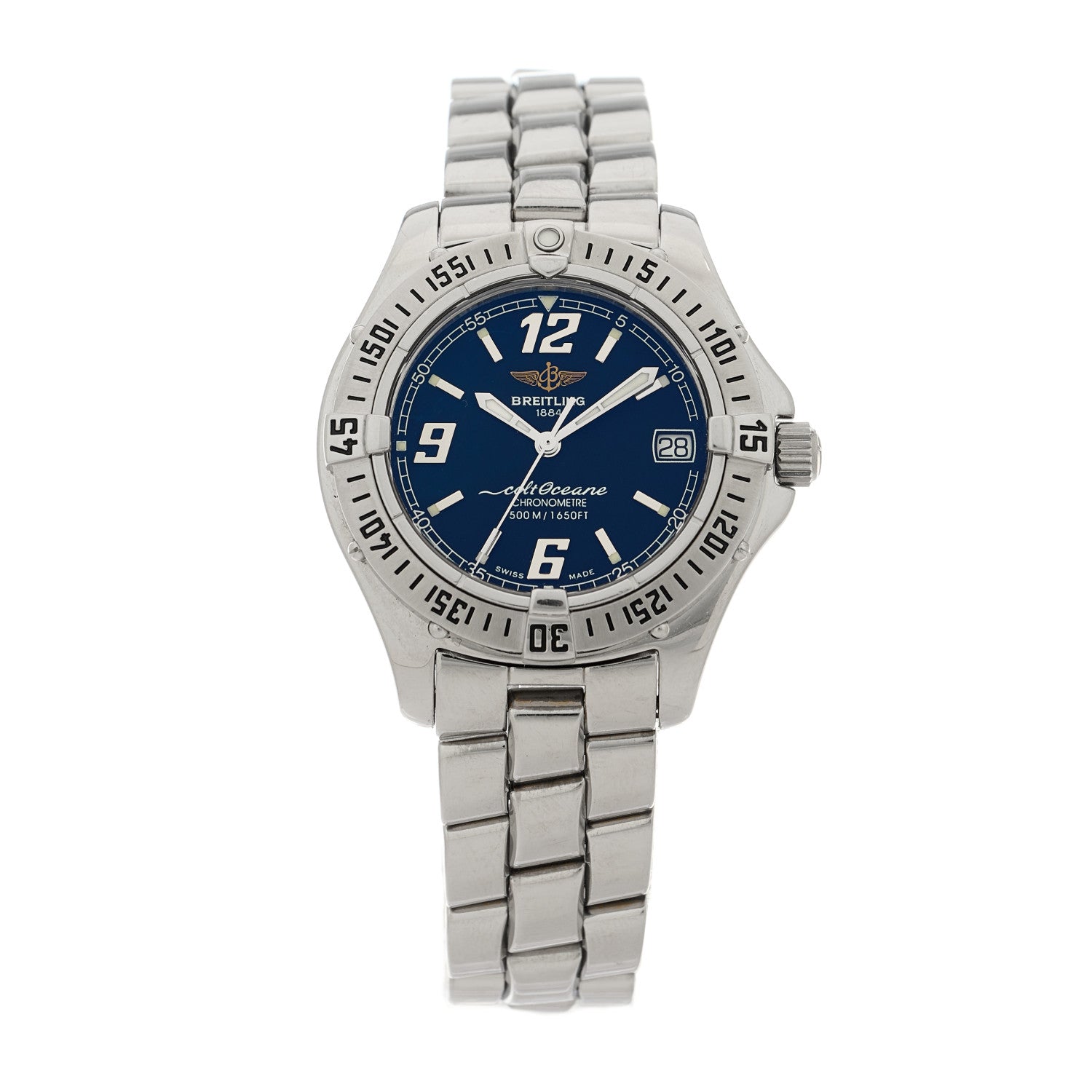 Breitling Stainless Steel 33mm Colt Oceane Quartz Watch Black A57350 1 of 5