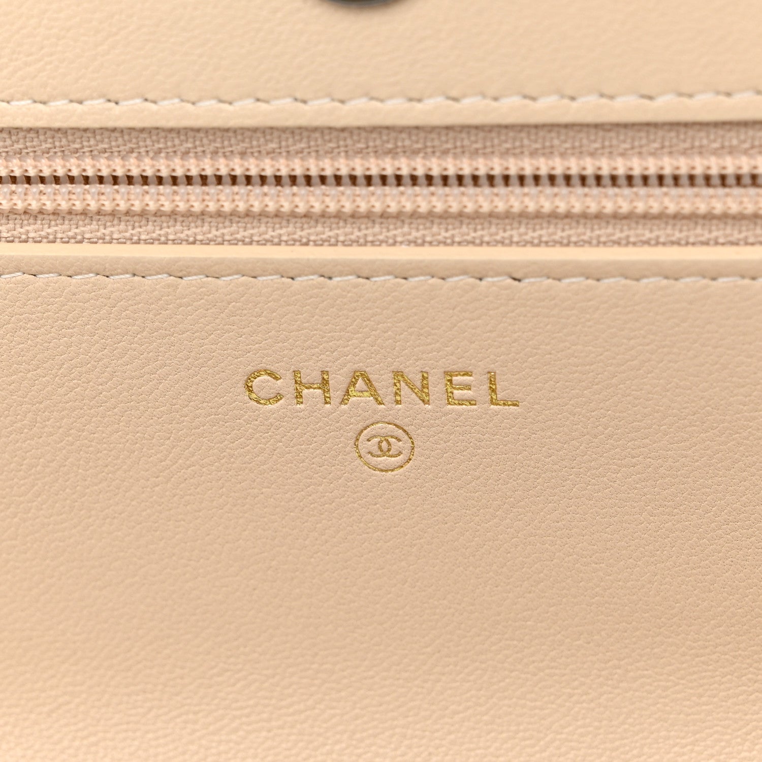 Chanel Goatskin Quilted Chanel 19 Wallet On Chain WOC Beige 6 of 12