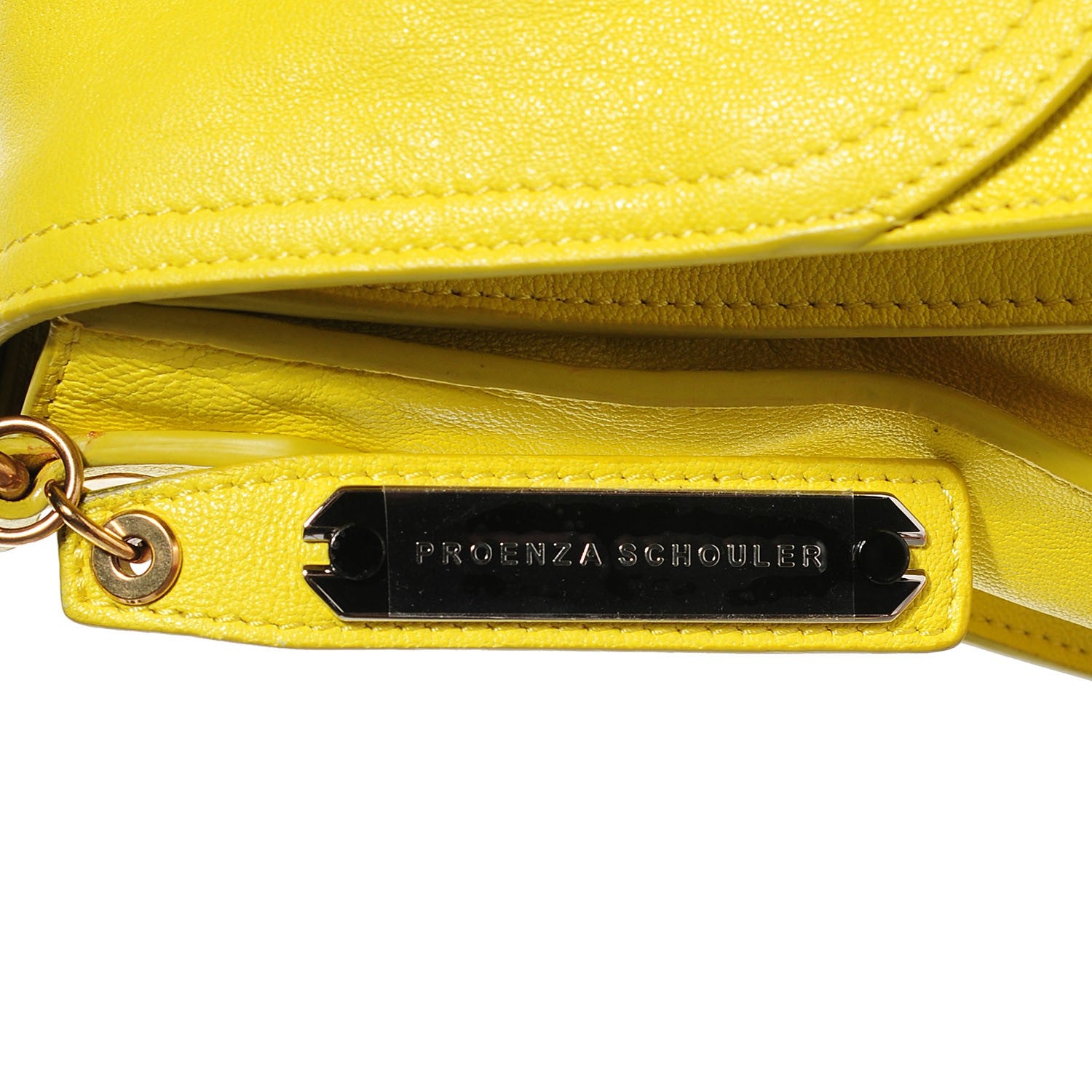 Proenza Schouler Lambskin PS1 Large Satchel Sunshine 8 of 13
