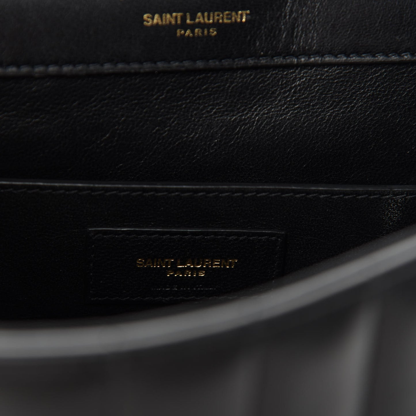 Lambskin Matelasse Monogram Large Vicky Chain Bag Black