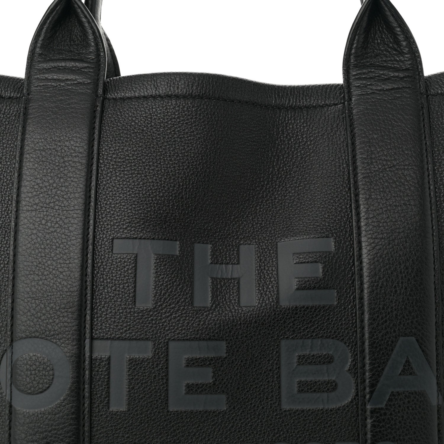 Marc Jacobs Grained Calfskin Large The Tote Bag Black 8 of 13
