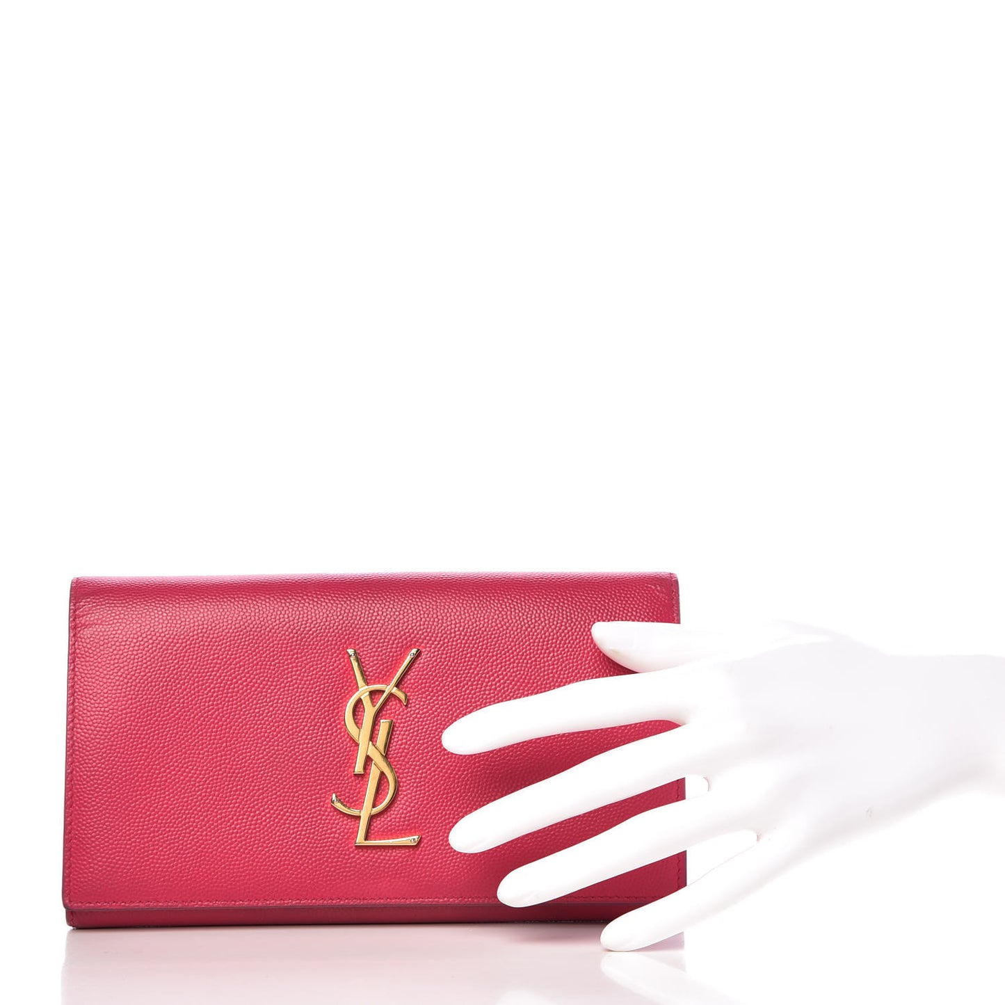 Grain De Poudre Classic Monogram Cassandre Wallet Fuchsia