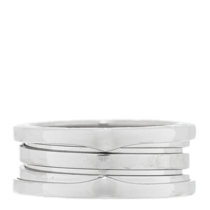 Bulgari 18K White Gold B.Zero1 Two-Band Ring 58 8.25 1 of 4